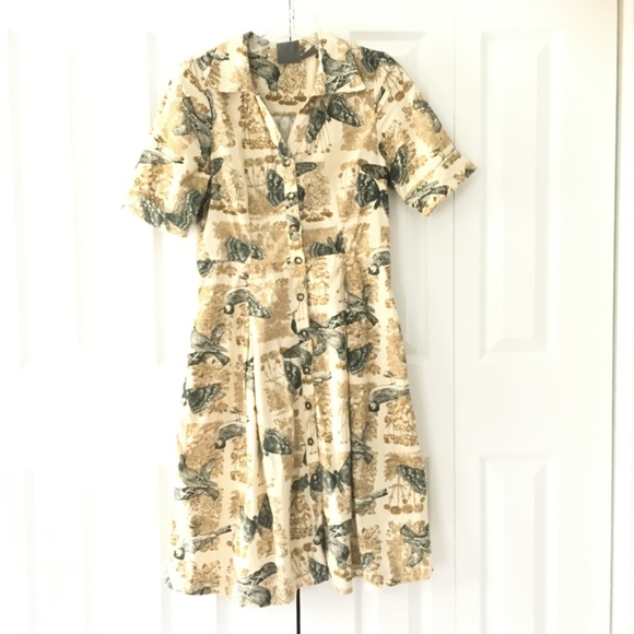 Anthropologie Dresses & Skirts - womens Anthropologie vintage butterfly bird dress